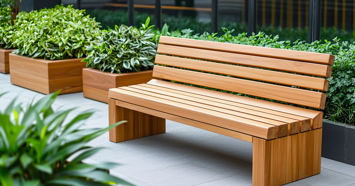 mobilier urbain et jardinière